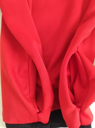 Sudadera Kappa Infantil Roja y Negra