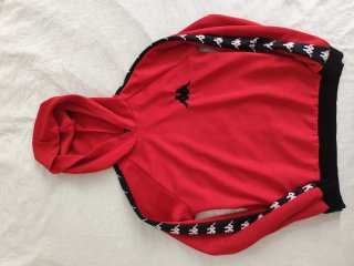 Sudadera Kappa Infantil Roja y Negra