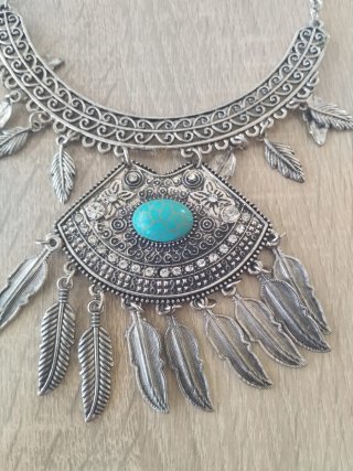 Collar Plata y Turquesa