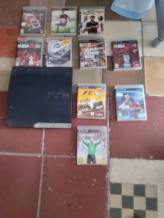 PlayStation 3 Slim + 10 Juegos