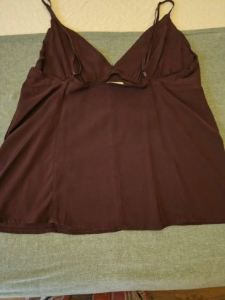 Top Zara tirantes marrón Talla M
