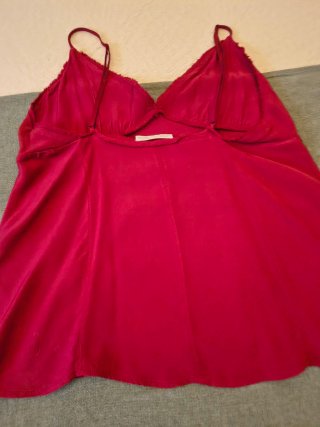 Top Zara tirantes marrón Talla M