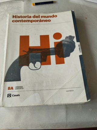 Historia del mundo contemporáneo primero bachiller