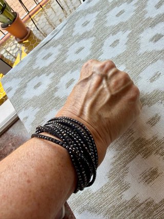 Pulsera Swarovski Slake Negra Cristales