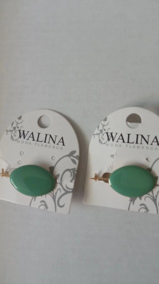 Alfiler Flamenca WALINA Verde y Dorado