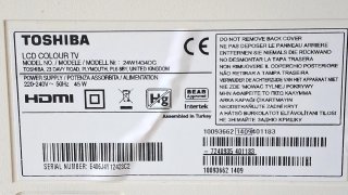 TV HD Toshiba 25"- USB/cables HDMI + de antena