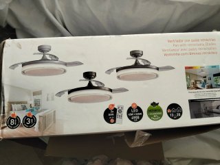 Nuevo Ventilador de Techo con Luz LED y sin ruido