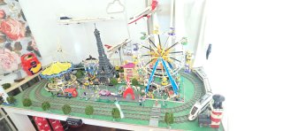 Maqueta Lego con luz led, sonido y motorizada