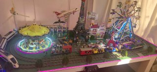 Maqueta Lego con luz led, sonido y motorizada