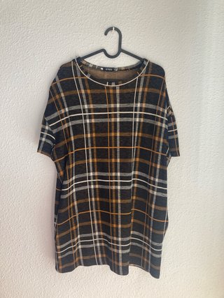 Vestido Pull&Bear Cuadros Talla Única
