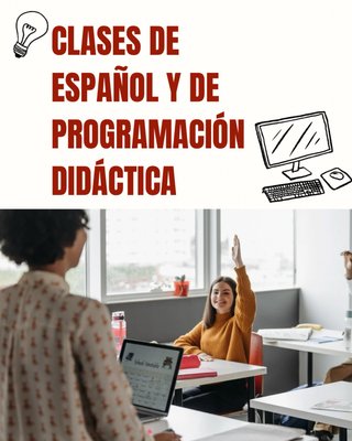 Clases de español y de programación didáctica