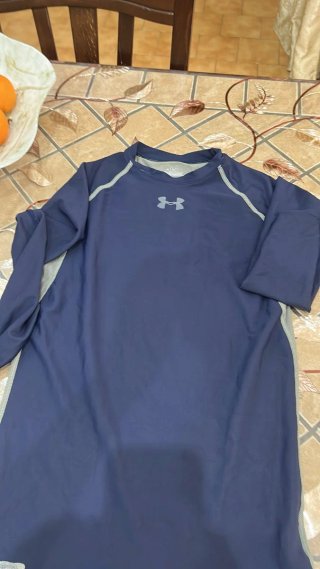 Maglia Under Armour blu manica lunga