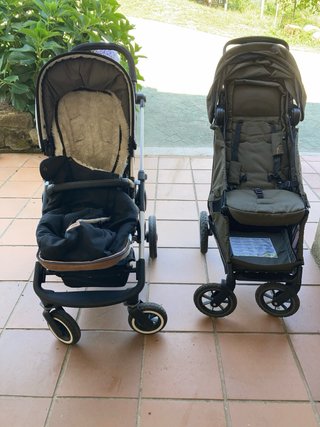 Silla Emmaljunga con capazo + silla de paseo