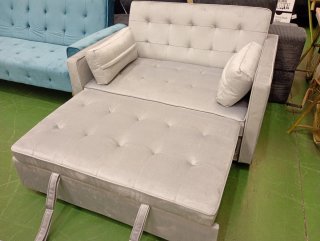 Sofá Cama Gris Tela
