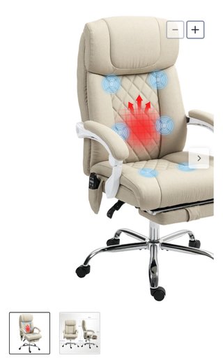 Silla con Reposapiés , calefacción y masaje