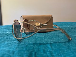 Gafas de sol Chloe doradas y marrones