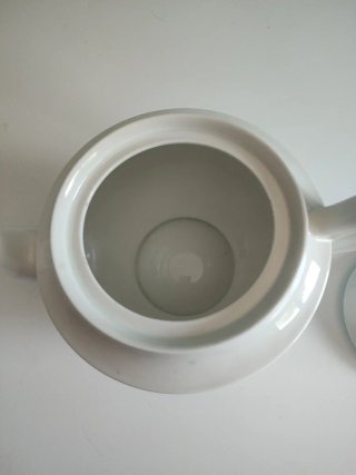 Tetera Bidasoa Porcelana Blanca