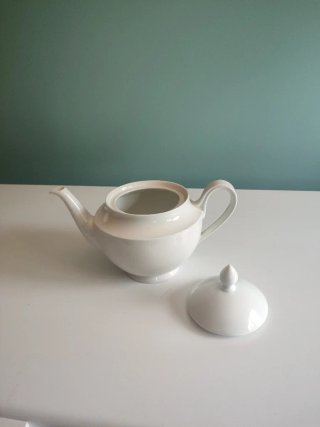 Tetera Bidasoa Porcelana Blanca
