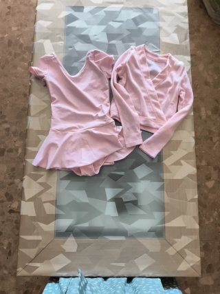 Conjunto ballet niña T5 rosa usado en 2 ocasiones