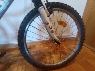 Bicicleta infantil Btwin plateada