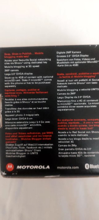Teléfono Móvil Motorola VE538 Negro.