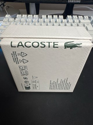 Pulsera Lacoste original plateada con caja