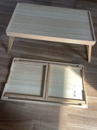 Mesa plegable bambú IKEA RESGODS x 2