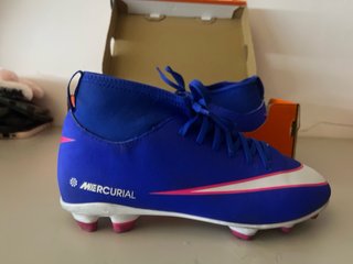 Zapatos de fútbol Azules,Rosas y naranjas