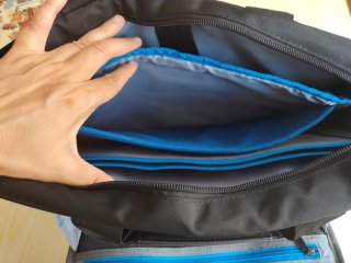 Maletín para portátil marca Dell gris y negro