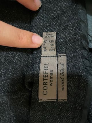 Pantalón recto pinzas negro