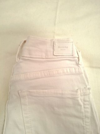 Pantalón pitillo blanco  t/34