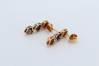 Pendientes Largos Love Oro 18 K.Ref:043-04-00010