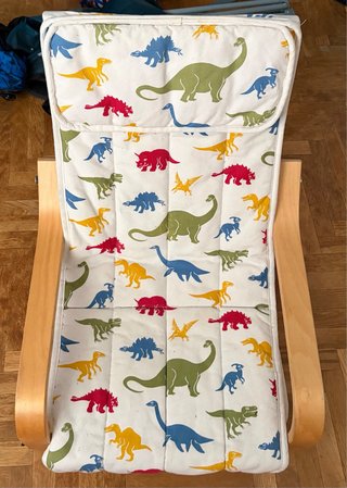 Hamaca infantil IKEA funda dinosaurios