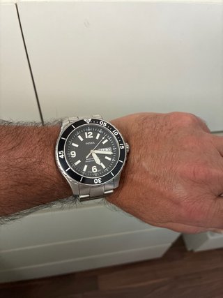 Reloj Fossil Negro y Plateado