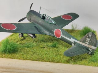 Maqueta del avion Nakajima Ki43-II en escala 1/72