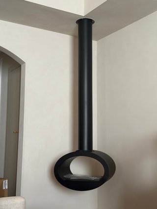 Chimenea Bioetanol Colgante Negra