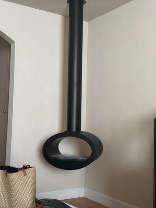 Chimenea Bioetanol Colgante Negra