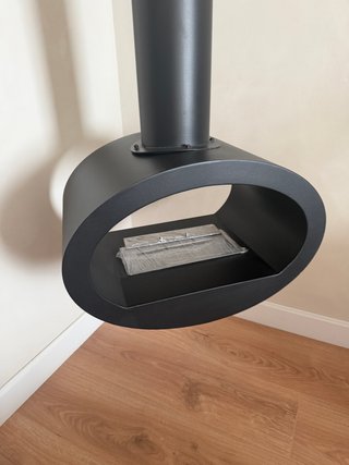 Chimenea Bioetanol Colgante Negra