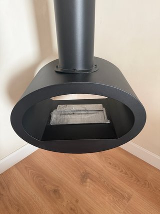 Chimenea Bioetanol Colgante Negra