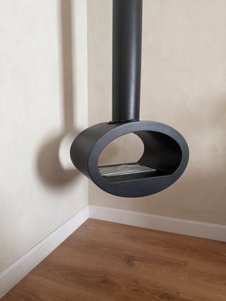 Chimenea Bioetanol Colgante Negra