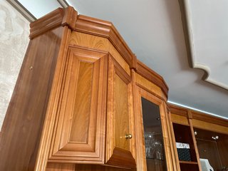 Mueble de salón madera y cristal (3 partes)