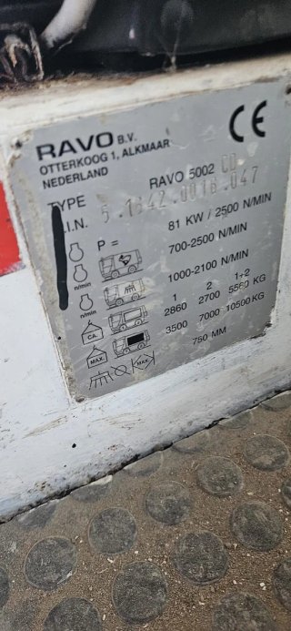 Vendo Barredora Industrial RAVO 5002