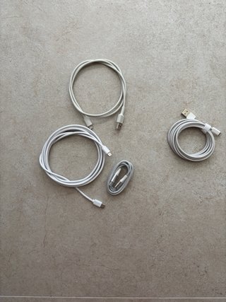 Cables iPhone USB-C y Lightning