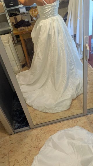 Vestido Novia/Evento Blanco T.XS palabra de honor