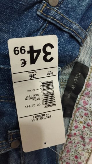 Pantalón vaquero azul T.36