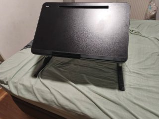 Mesa Plegable para Cama con patas extensibles