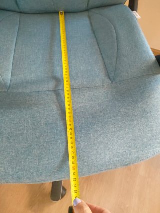 Silla de escritorio azul y plateada