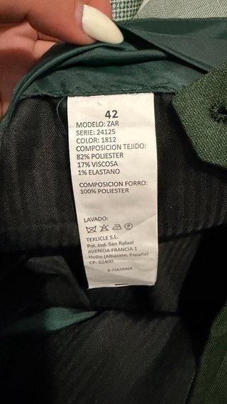 Traje de Novio Verde