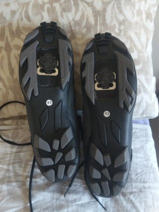 Zapatillas Ciclismo Gris y Azul