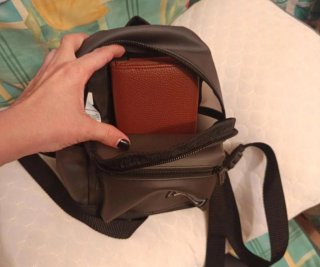 Mochila Adidas Negra/Gris Pequeña